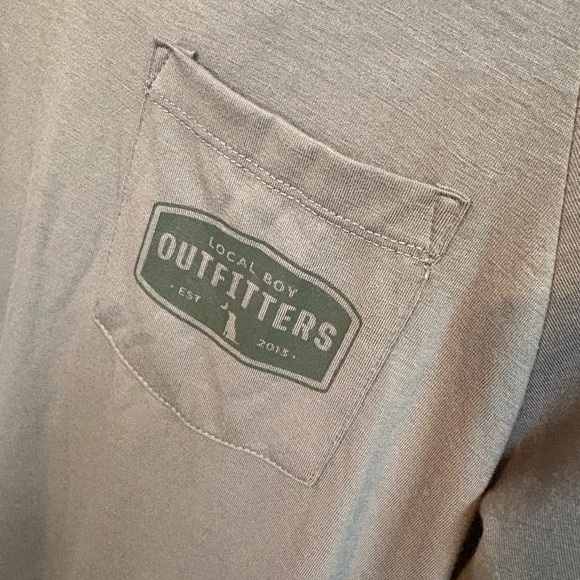 Local Boy Outfitters Gray Long Sleeve Hoodie T-shirt - Picture 1 of 5